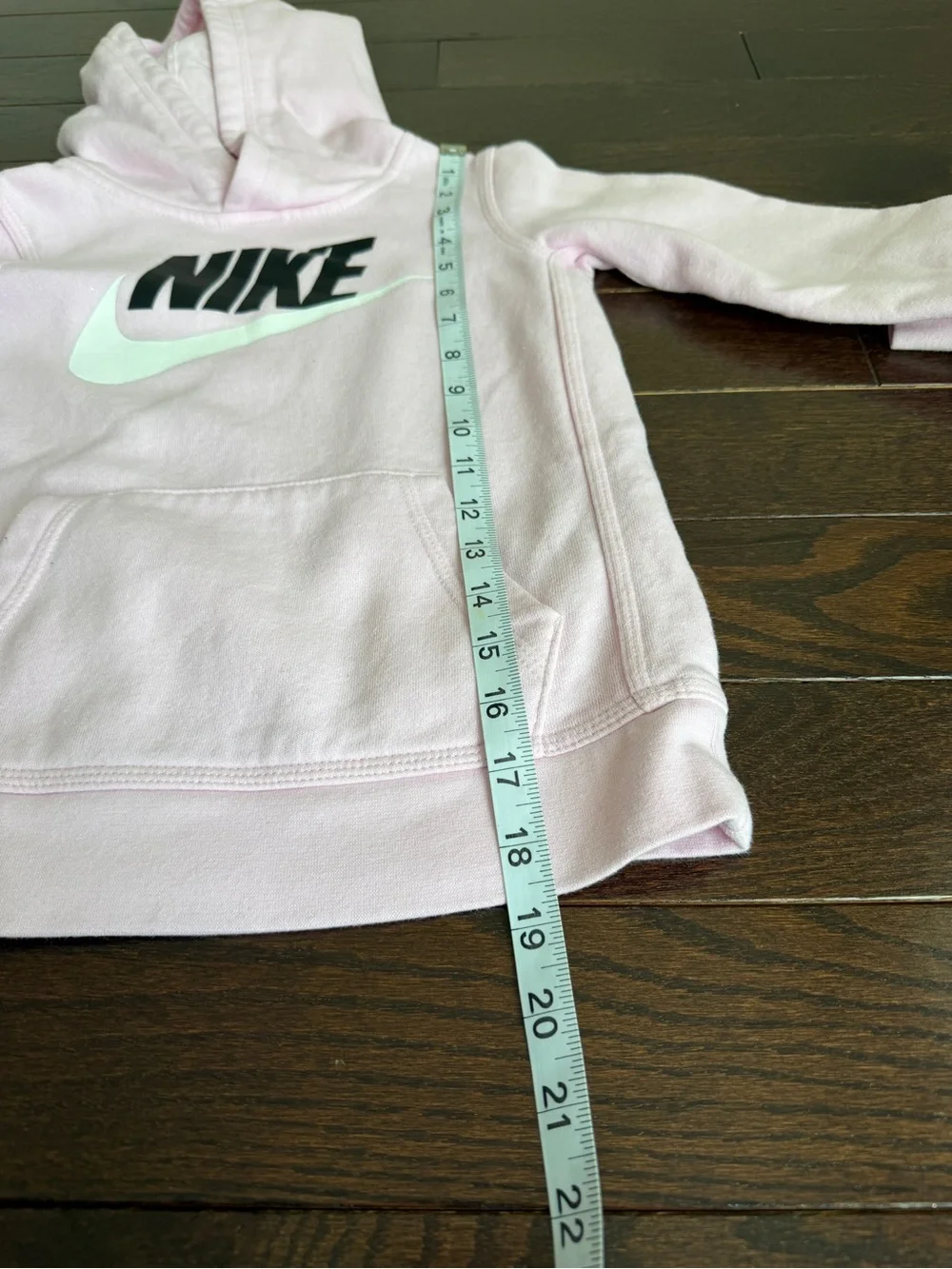 Nike Kids Pink Hoodie with Swoosh Logo
